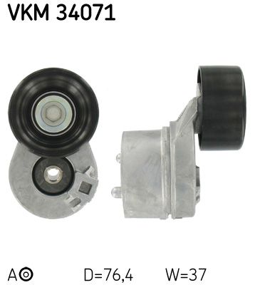 SKF Spannrolle, Keilrippenriemen (VKM 34071) Thumbnail